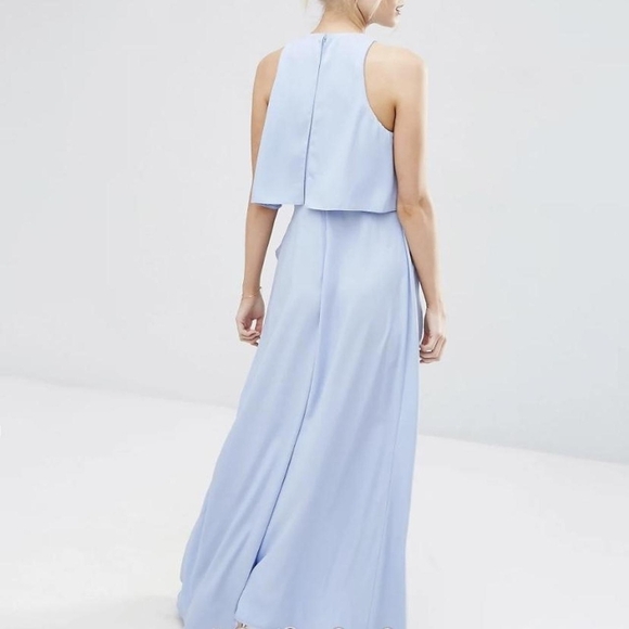 ASOS Light Periwinkle Blue Sleeveless Formal Prom Dress - Size 2 - Picture 10 of 10